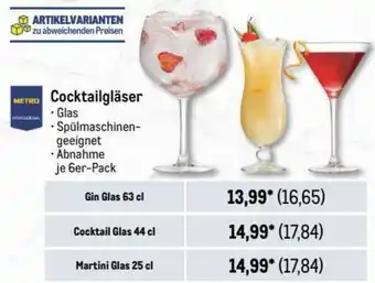 Metro Cocktailgläser Cocktail Glas 44 cl Angebot