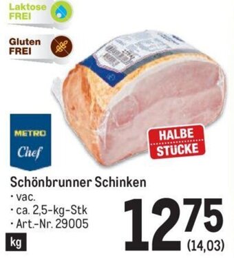Metro Schönbrunner Schinken - ca. 2,5-kg-Stk Angebot