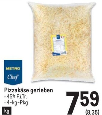 Metro Pizzakäse gerieben • 4-kg-Pkg Angebot