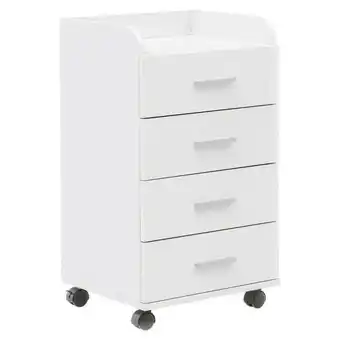 Möbelix Rollcontainer weiß bxhxt: 40x70,5x33 cm Angebot