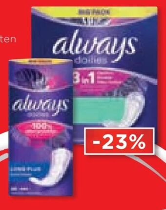 Unimarkt Slipeinlagen Angebot
