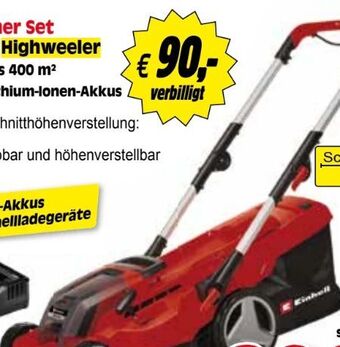 Zgonc Akku-rasenmäher set rasarro 36/36 Angebot