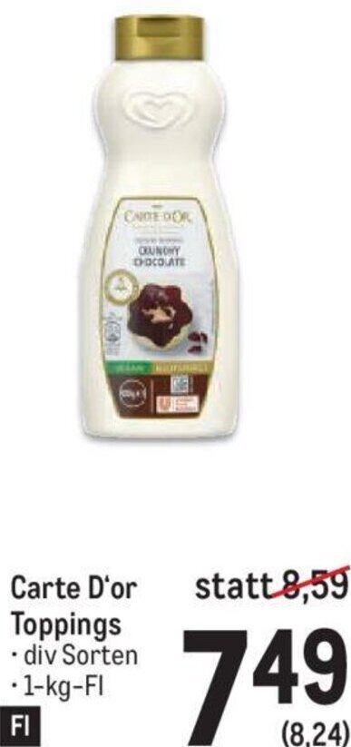 Metro Carte D'or Toppings . div Sorten • 1-kg-FI FI Angebot
