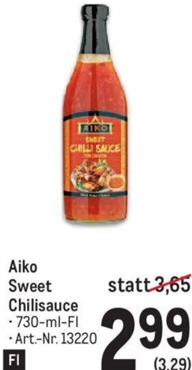 Metro Aiko Sweet Chilisauce 730-ml-FI Angebot