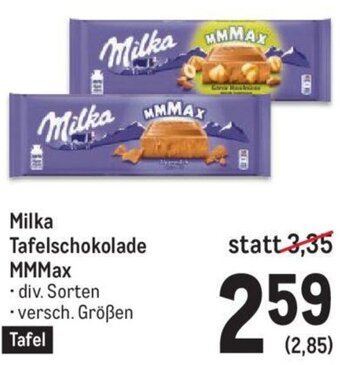 Metro Milka Tafelschokolade MMMax Angebot