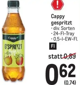 Metro Cappy gespritzt .24-Fl-Tray -0,5-1-EW-FI. Angebot