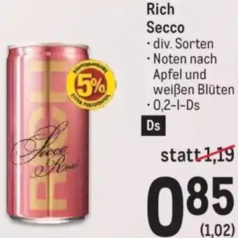 Metro Rich Secco 0,2-1-DS Angebot