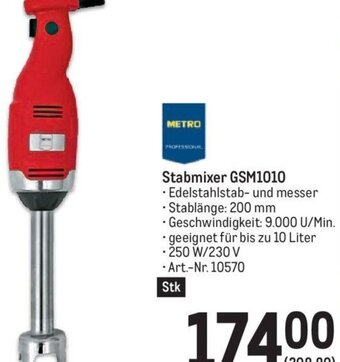 Metro Stabmixer GSM1010 Angebot