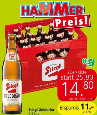 Spar Stiegl Goldbräu 0,5 Liter Angebot