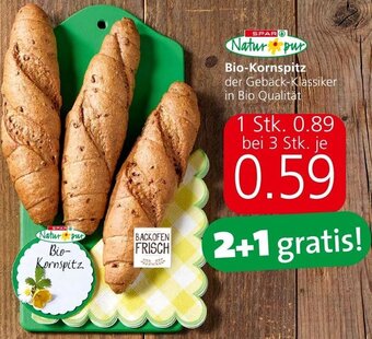 Spar Natur pur Bio-Kornspitz der Gebäck-Klassiker in Bio Qualität Angebot