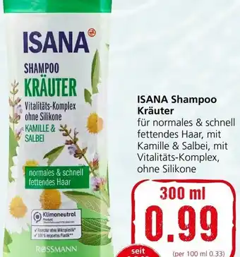 Spar ISANA Shampoo Kräuter 300 ml Angebot