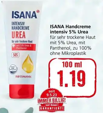 Spar ISANA Handcreme intensiv 5% Urea 100 ml Angebot