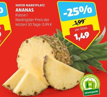 Hofer HOFER MARKTPLATZ ANANAS Angebot