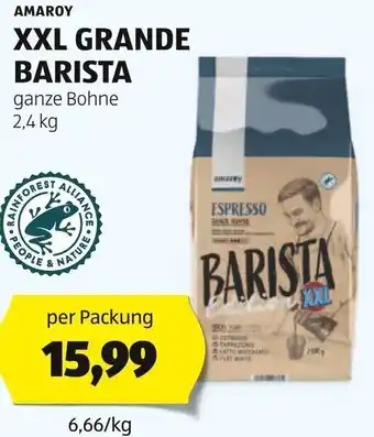 Hofer AMAROY XXL GRANDE BARISTA ganze Bohne 2,4 kg Angebot