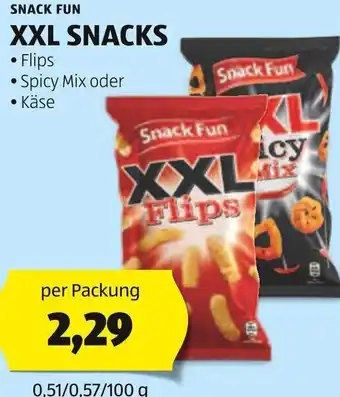 Hofer SNACK FUN XXL SNACKS per Packung Angebot