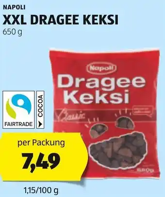 Hofer NAPOLI XXL DRAGEE KEKSI 650 g Angebot