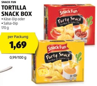 Hofer SNACK FUN TORTILLA SNACK BOX 170 g Angebot