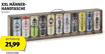 Hofer XXL MÄNNER-HANDTASCHE 12 x 0,5 L Angebot