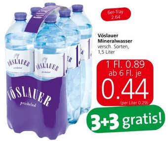 Spar Mineralwasser Angebot
