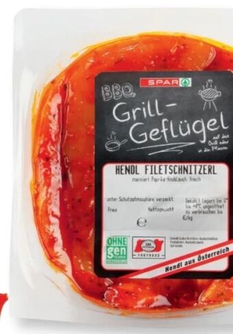 SPAR Gourmet Hendl filetschnitzerl bbq Angebot