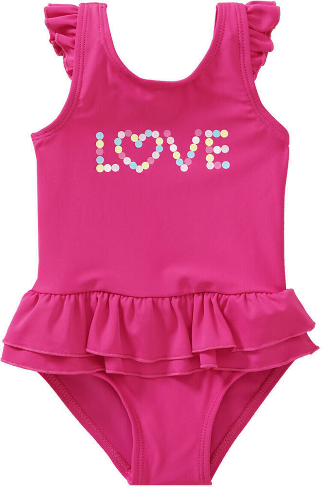 Ernsting's family Baby badeanzug mit schriftzug und rüschen Angebot