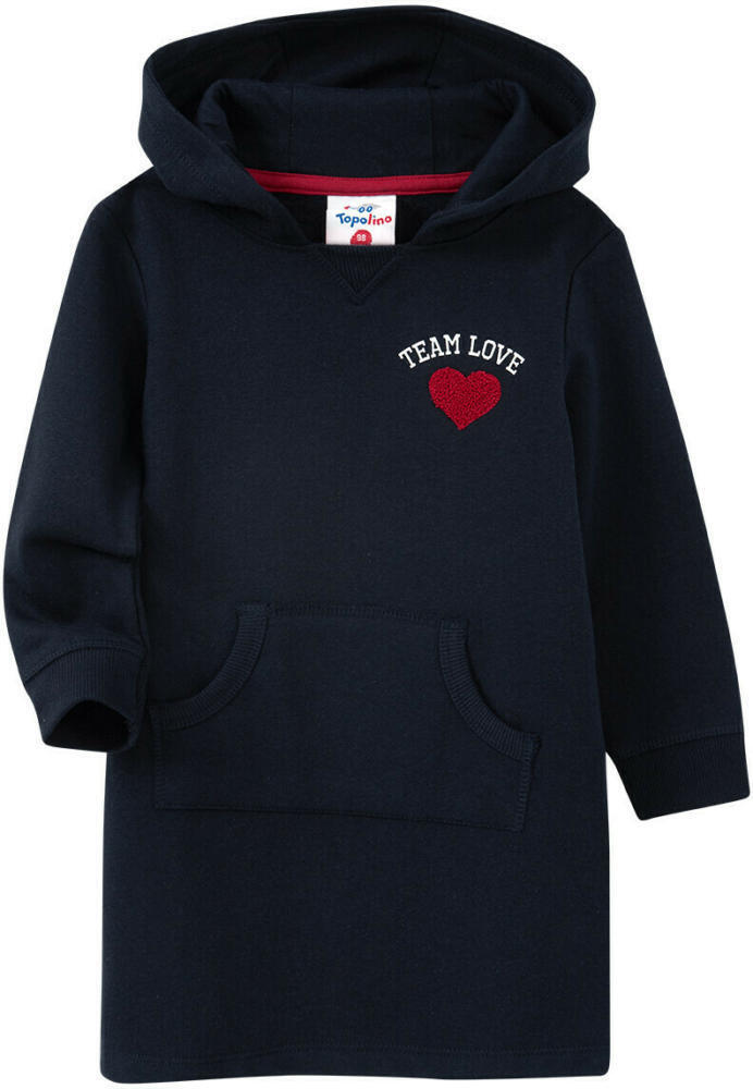 Ernsting's family Mädchen sweatkleid mit herz-applikation Angebot