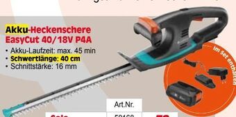 Zgonc Akku-heckenschere easycut 40/18v p4a solo Angebot