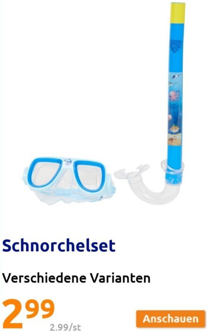 Action Schnorchelset Verschiedene Varianten Angebot