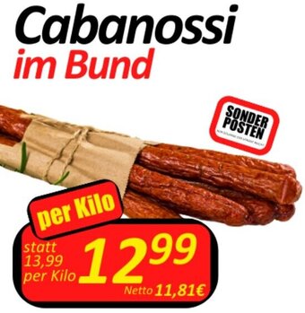 Wurstico Cabanossi im Bund per Kilo Angebot