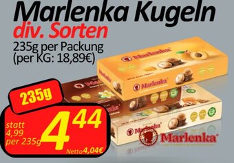 Marlenka Kugeln div. Sorten 235g per Packung