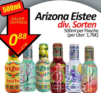 Wurstico Arizona Eistee div. Sorten 500ml per Flasche Angebot