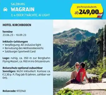 Hofer Reisen SALZBURG WAGRAIN 3,4 ODER 7 NÄCHTE, AI LIGHT Angebot