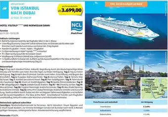 Hofer Reisen KREUZFAHRT VON ISTANBUL NACH DUBAI 22 TAGE, ÜF UND VP Angebot