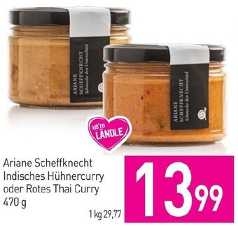 Sutterlüty Ariane Scheffknecht Indisches Hühnercurry oder Rotes Thai Curry 470 g Angebot