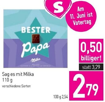 Sutterlüty Sag es mit Milka Angebot