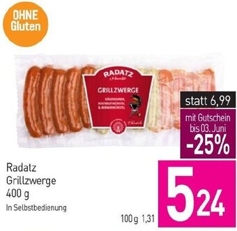 Sutterlüty Radatz Grillzwerge 400 g Angebot