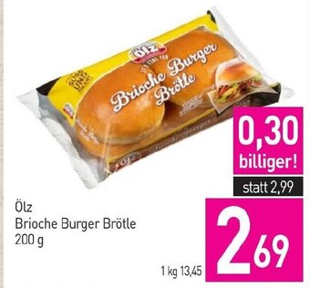 Sutterlüty Ölz Brioche Burger Brötle 200 g Angebot