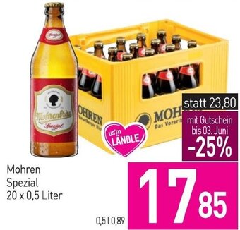 Sutterlüty Mohren Spezial 20 x 0,5 Liter Angebot