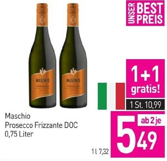 Sutterlüty Maschio Prosecco Frizzante DOC 0,75 Liter Angebot