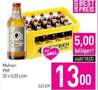 Sutterlüty Mohren Pfiff 20 x 0,33 Liter Angebot