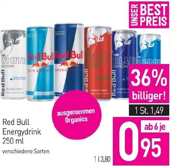 Sutterlüty Red Bull Energydrink 250 ml Angebot