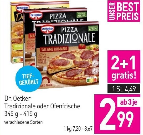 Sutterlüty Dr Oetker Tradizionale oder Ofenfrische 345 g -415 g Angebot