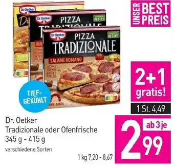 Sutterlüty Dr Oetker Tradizionale oder Ofenfrische 345 g -415 g Angebot