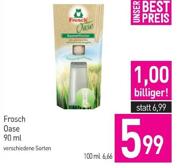 Sutterlüty Frosch Oase 90 ml Angebot
