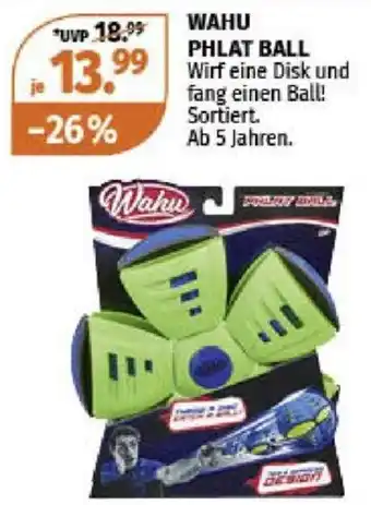 Müller WAHU PHLAT BALL Wirf eine Disk und fang einen Ball! Sortiert. Ab 5 Jahren. Angebot