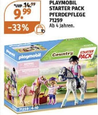 Müller PLAYMOBIL STARTER PACK PFERDEPFLEGE Angebot