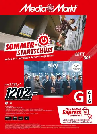 Media Markt LG OLED55C28LB 139 cm 4K OLED evo Smart-TV Angebot