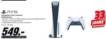 Media Markt PlayStation 5 inkl. Laufwerk Spielekonsole Angebot