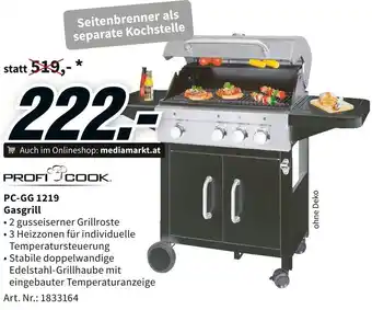 Media Markt PROFI COOK. PC-GG 1219 Gasgrill Angebot
