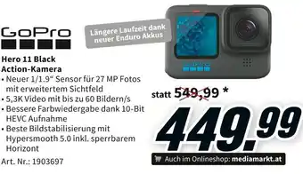 Media Markt GoPro Hero 11 Black Action-Kamera Angebot